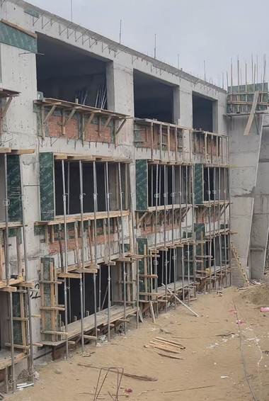 Encofrado, acero de refuerzo y vaciado de concreto — obra ejecutada por Conjorsac