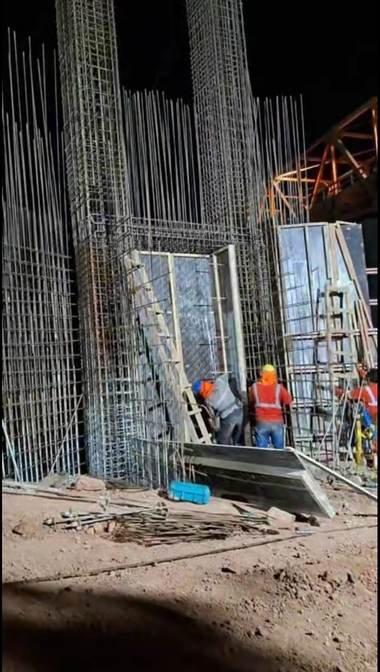 Encofrado, acero de refuerzo y vaciado de concreto — obra ejecutada por Conjorsac