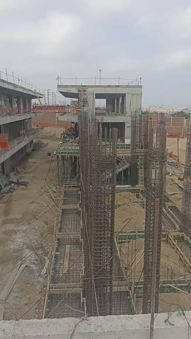 Encofrado, acero de refuerzo y vaciado de concreto — obra ejecutada por Conjorsac