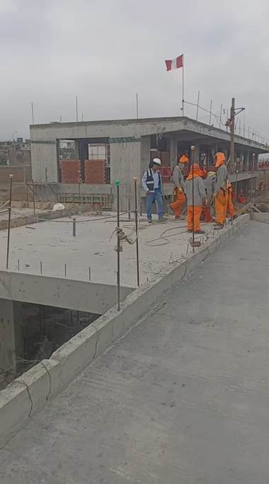 Encofrado, acero de refuerzo y vaciado de concreto — obra ejecutada por Conjorsac