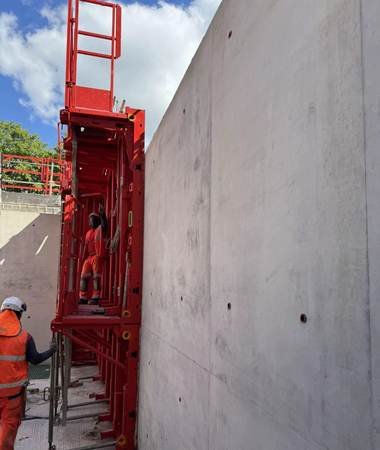 Encofrado, acero de refuerzo y vaciado de concreto — obra ejecutada por Conjorsac