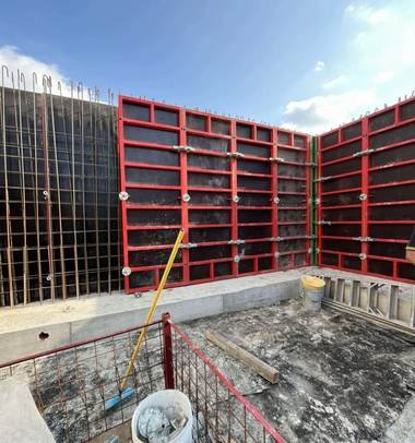 Encofrado, acero de refuerzo y vaciado de concreto — obra ejecutada por Conjorsac
