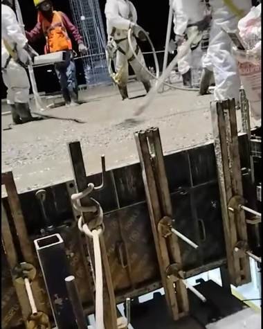 Encofrado, acero de refuerzo y vaciado de concreto — obra ejecutada por Conjorsac