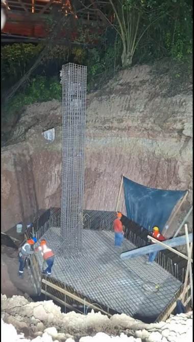 Excavación, zapatas y muros de contención — obra ejecutada por Conjorsac
